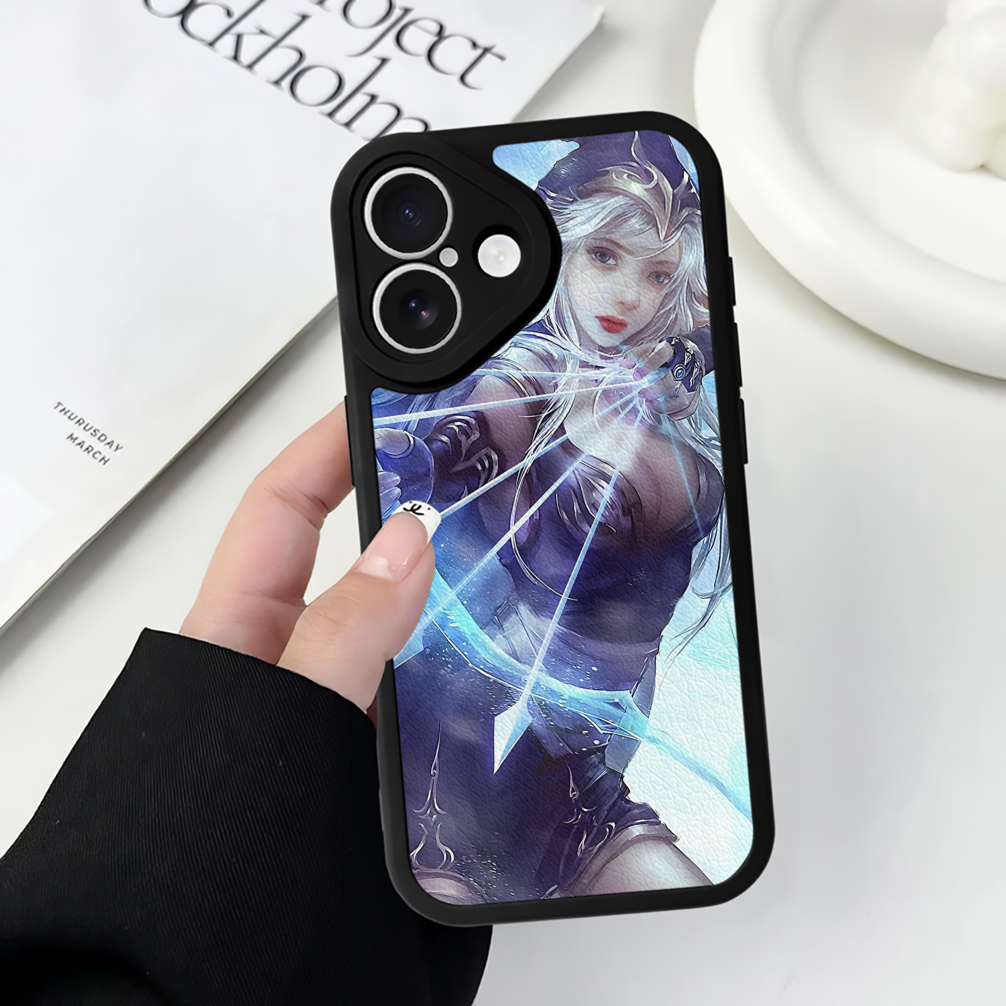 リーグ・オブ・レジェンド League of Legends LOL 【iPhone 16シリーズ対応】シリコンスマホケース（レザー調） 材質：シリコン